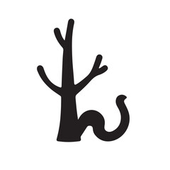 Fototapeta premium deer silhouette vector