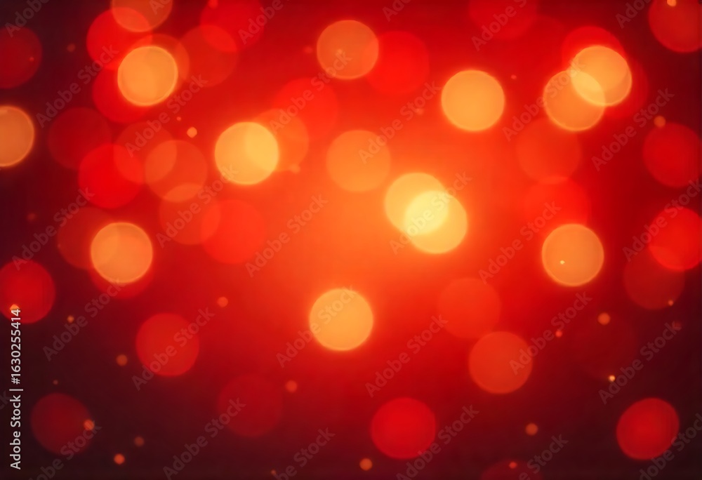 Poster generative ai festive bokeh lights in deep red and golden hues, creating an inviting atmosphere
