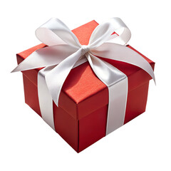 Fototapeta premium red gift box with ribbon