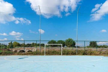 Outdoor Concrete Soccer Field