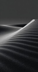 Desert sand dune monochrome