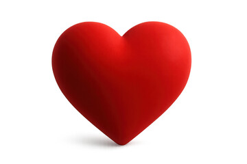 Fototapeta premium Vibrant Red Heart Symbol on Transparent Background