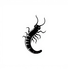 Nematode Animal Icon - Black