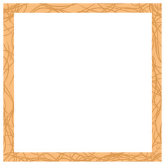 old wooden frame without background