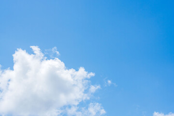 夏の空　澄んだ青空と雲302