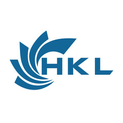 Fototapeta premium HKL letter design. HKL letter technology logo design on a white background. HKL Monogram logo design for an entrepreneur and business