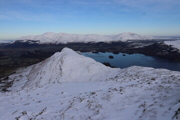 Lake district national park. England in winter