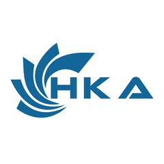HKA letter design. HKA letter technology logo design on a white background. HKA Monogram logo design for an entrepreneur and business