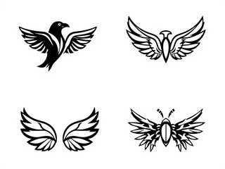 Fototapeta premium set of wings