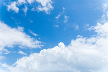 夏の空　澄んだ青空と雲302