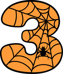 Spider Web Style Letter 3
