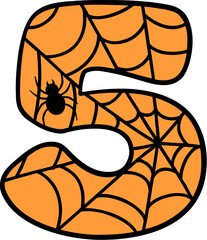 Spider Web Style Letter 5