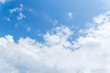 夏の空　澄んだ青空と雲302