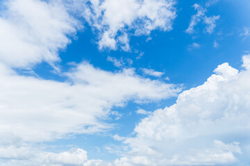 夏の空　澄んだ青空と雲302