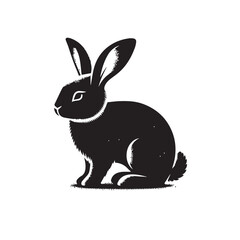 Obraz premium rabbit silhouette png,rabbit silhouette outline,rabbit silhouette tattoo,rabbit silhouette drawing 