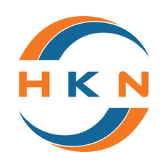 HKN letter design. HKN letter technology logo design on a white background. HKN Monogram logo design for an entrepreneur and business