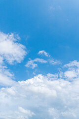 夏の空　澄んだ青空と雲302
