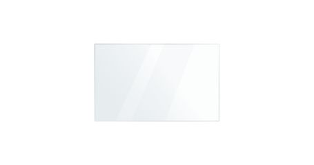 PNG shiny mirror with clear reflection, gradient light, isolated rectangle shape, plastic glossy frame, bright background panel and modern screen glare effect

