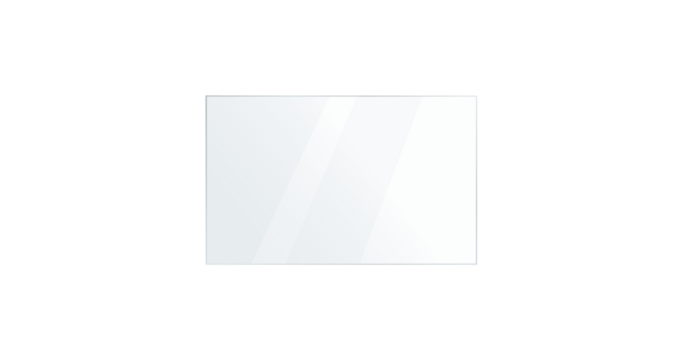 PNG shiny mirror with clear reflection, gradient light, isolated rectangle shape, plastic glossy frame, bright background panel and modern screen glare effect

