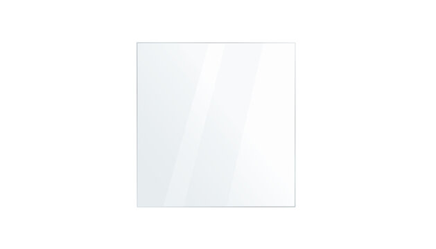 PNG mirror reflection with glossy glass surface, bright frame, transparent background, light glare, modern panel design, shiny display and isolated rectangular texture