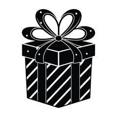 Christmas Gift Vector Design on White Background

