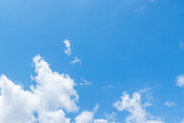 夏の空　澄んだ青空と雲302