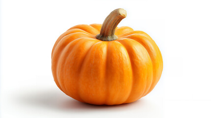 Obraz premium Orange Pumpkin Isolated on White Background