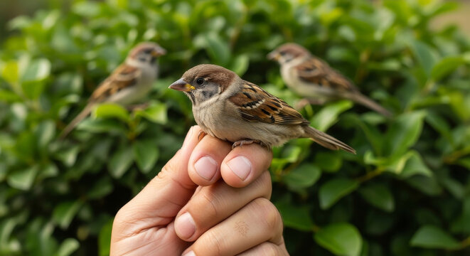Bird in Hand Versus Two in the Bush Visual Idiom