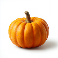 Fototapeta premium Orange Pumpkin Isolated on White Background