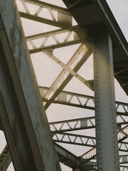 Obraz premium steel bridge construction