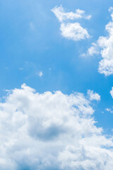 夏の空　澄んだ青空と雲342