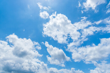 夏の空　澄んだ青空と雲302