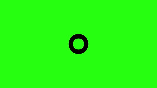 vector illustration of a green circle