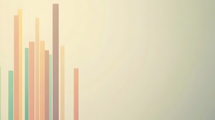 Obraz premium Colorful Vertical Bars on Soft Background for Modern Design Concepts