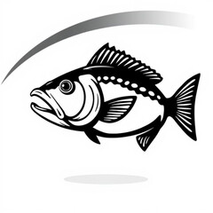 Abstract Pollock Fish Icon
