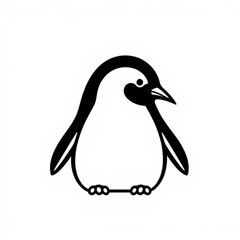 Black Penguin Animal Icon