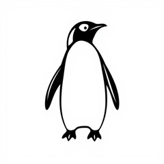 Black Penguin Animal Icon