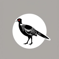 Black Pheasant Animal Icon