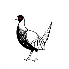 Black Pheasant Animal Icon