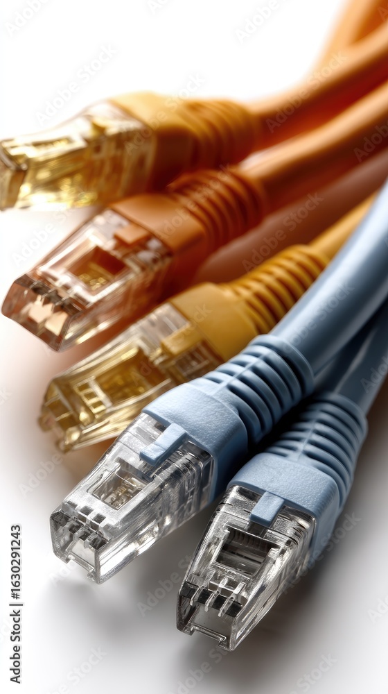 Poster network cables connect devices in a tech environment showcasing the importance of connectivity in mo