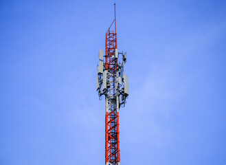 High pole used for sending telephone signals.