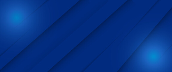 Modern abstract blue background with diagonal line. Simple graphic design element. Futuristic concept. Horizontal banner template with space for your text. Vector 