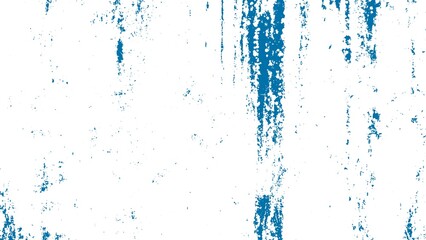 Abstract grunge background with blue paint strokes and splatters on a white surface. This textured design is ideal for backgrounds, textures, and artistic projects