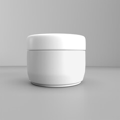 white pot cream mockup