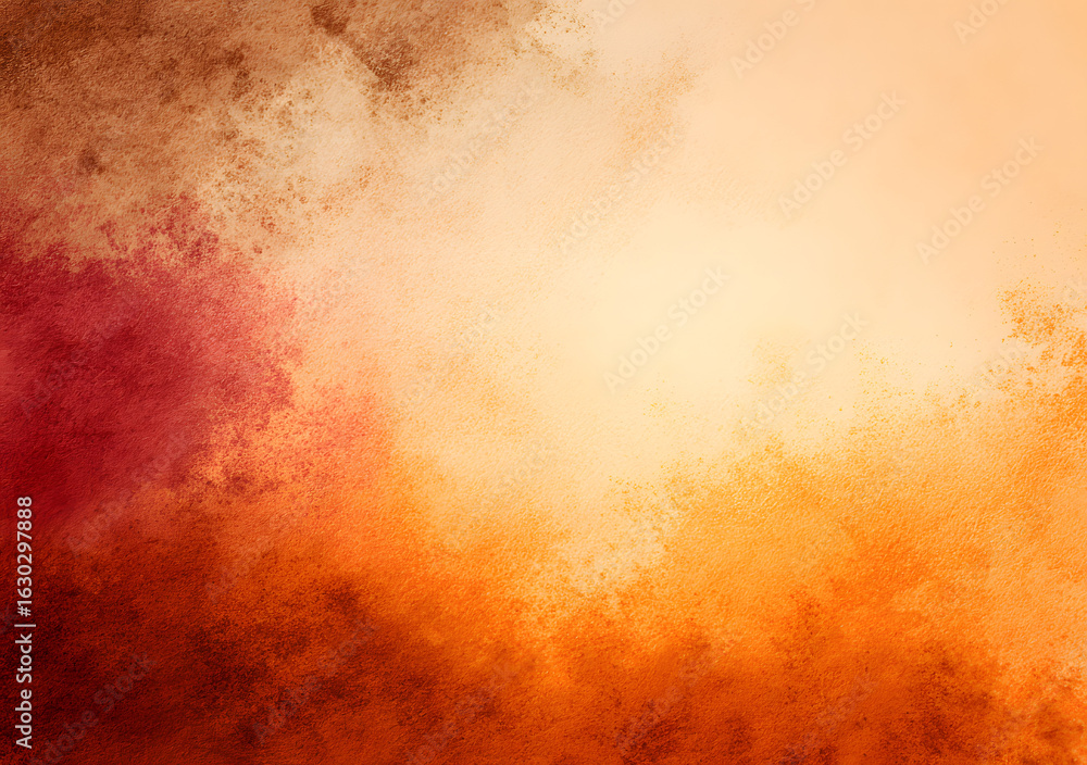 Poster abstract background in warm tones with a slight grainy effect, trendy color gradient