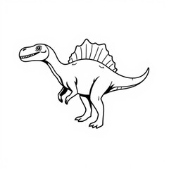 Fototapeta premium Black Pliosaur Animal Icon