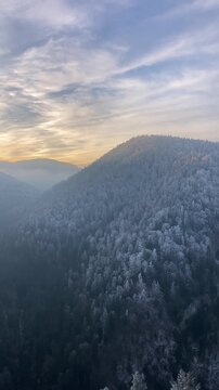 A frosty winter hike to Tomasovsky view, a stunning rock formation offering breathtaking vistas in Slovensky Raj National Park, Slovakia