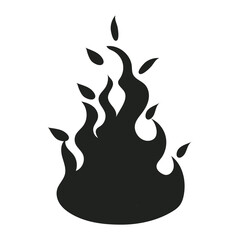 Fire icon collection Concept flame fire icon Flame icon in red Campfire symbol Logo design fire  Bonfire silhouette logotype Vector illustration