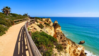 Coastal Pathway Overlooking Turquoise Ocean