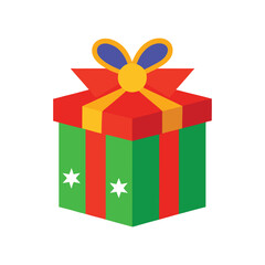 Gift Box with Bow – Perfect for Christmas and Holiday Graphics